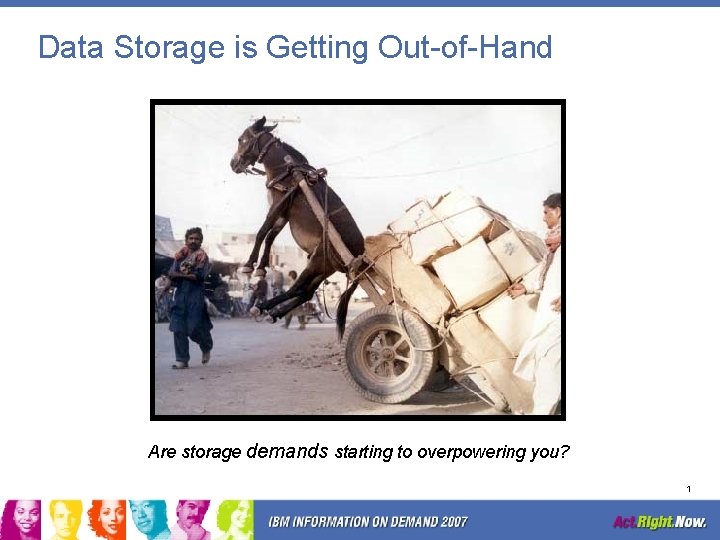 Data Storage is Getting Out-of-Hand Are storage demands starting to overpowering you? 1 