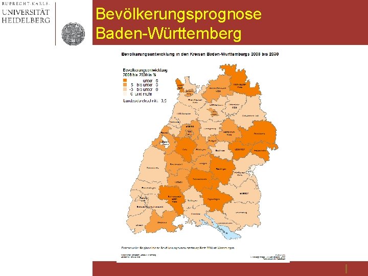 Bevölkerungsprognose Baden-Württemberg 