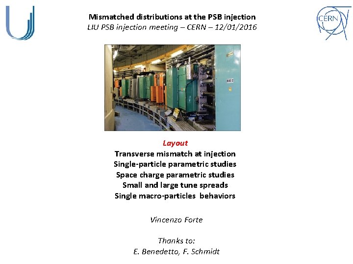 Mismatched distributions at the PSB injection LIU PSB injection meeting – CERN – 12/01/2016