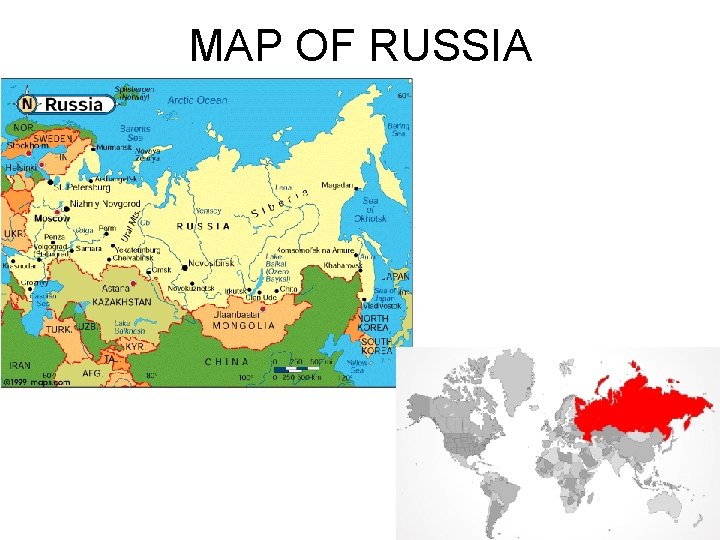 MAP OF RUSSIA 