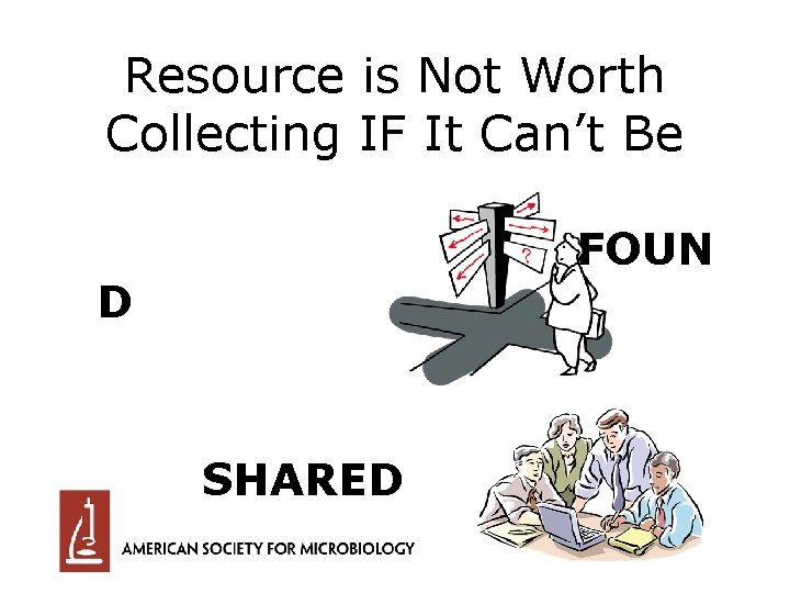 Resource is Not Worth Collecting IF It Can’t Be FOUN D SHARED 