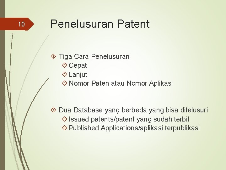 10 Penelusuran Patent Tiga Cara Penelusuran Cepat Lanjut Nomor Paten atau Nomor Aplikasi Dua