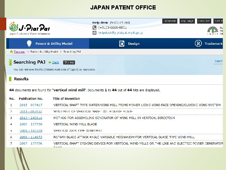 JAPAN PATENT OFFICE 