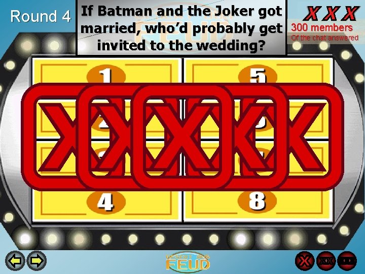 Round 4 If Batman and the Joker got married, who’d probably get invited to