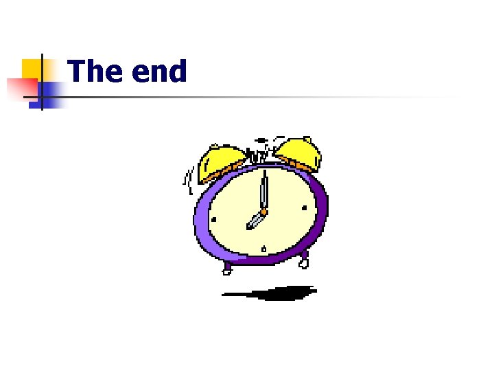 The end 