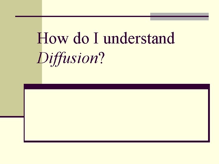 How do I understand Diffusion? 