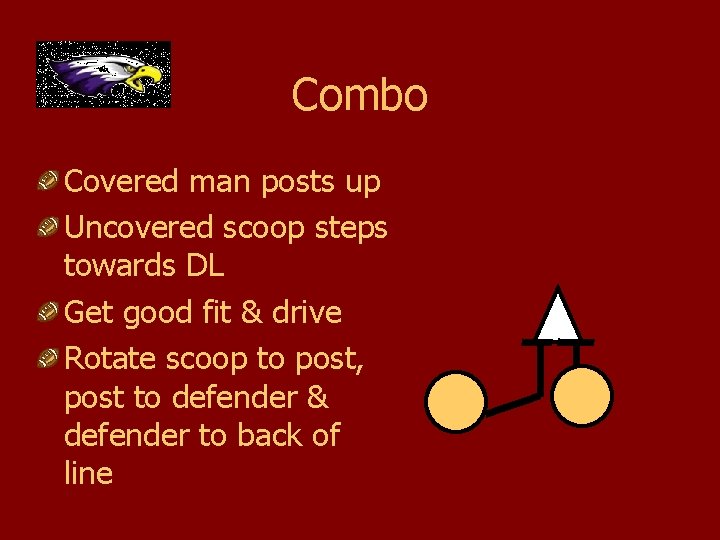 Combo Covered man posts up Uncovered scoop steps towards DL Get good fit &