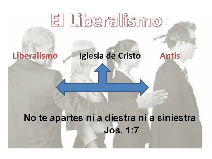 El Liberalismo Iglesia de Cristo Antis No te apartes ni a diestra ni a