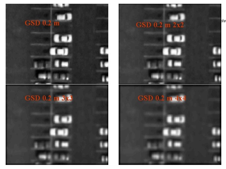 GSD 0. 2 m 2 x 2 GSD 0. 2 m 3 x 3