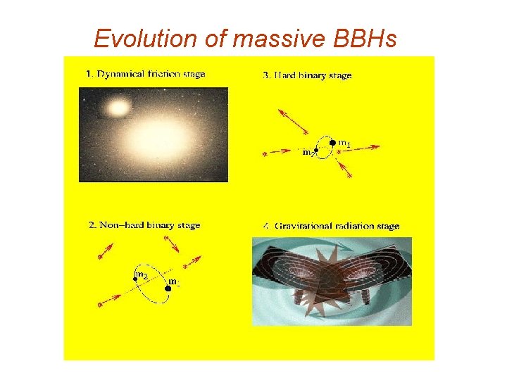 Evolution of massive BBHs 