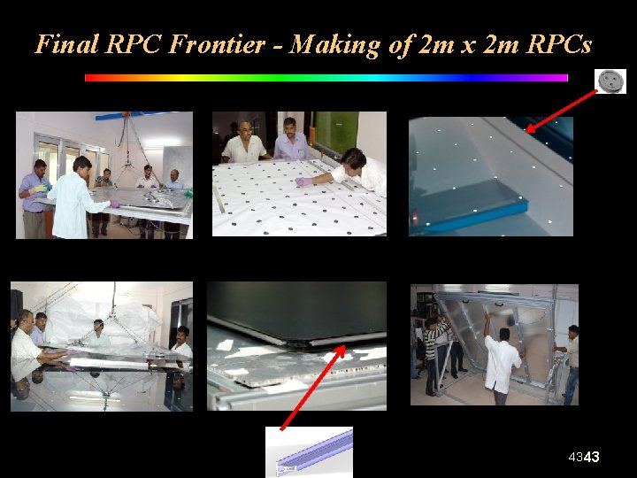 Final RPC Frontier - Making of 2 m x 2 m RPCs 43 43