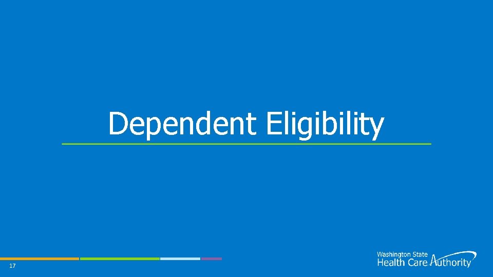 Dependent Eligibility 17 