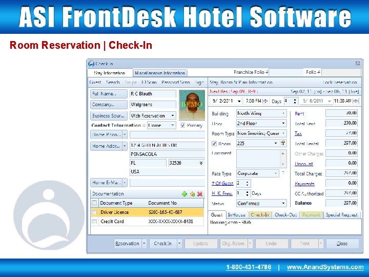 Room Reservation | Check-In 
