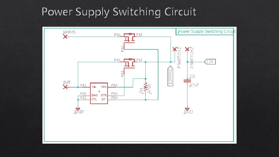Power Supply Switching Circuit 