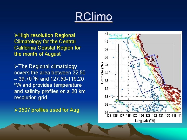 RClimo ØHigh resolution Regional Climatology for the Central California Coastal Region for the month