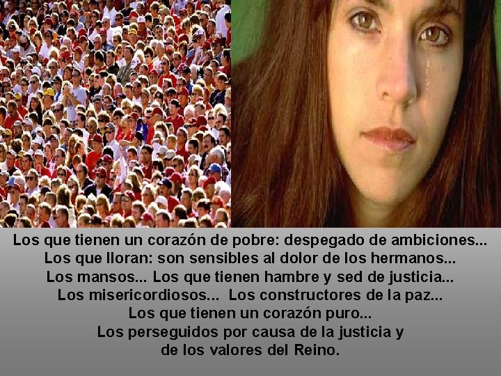 Los que tienen un corazón de pobre: despegado de ambiciones. . . Los que