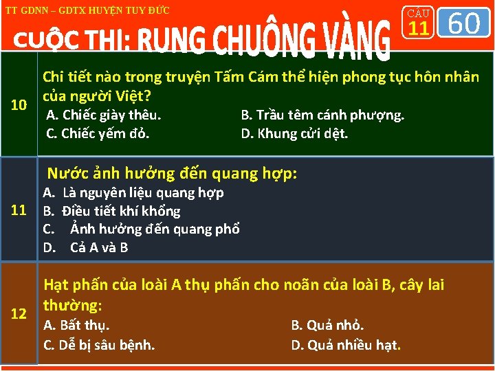 TT GDNN – GDTX HUYỆN TUY ĐỨC 10 C U 11 Chi tiết nào