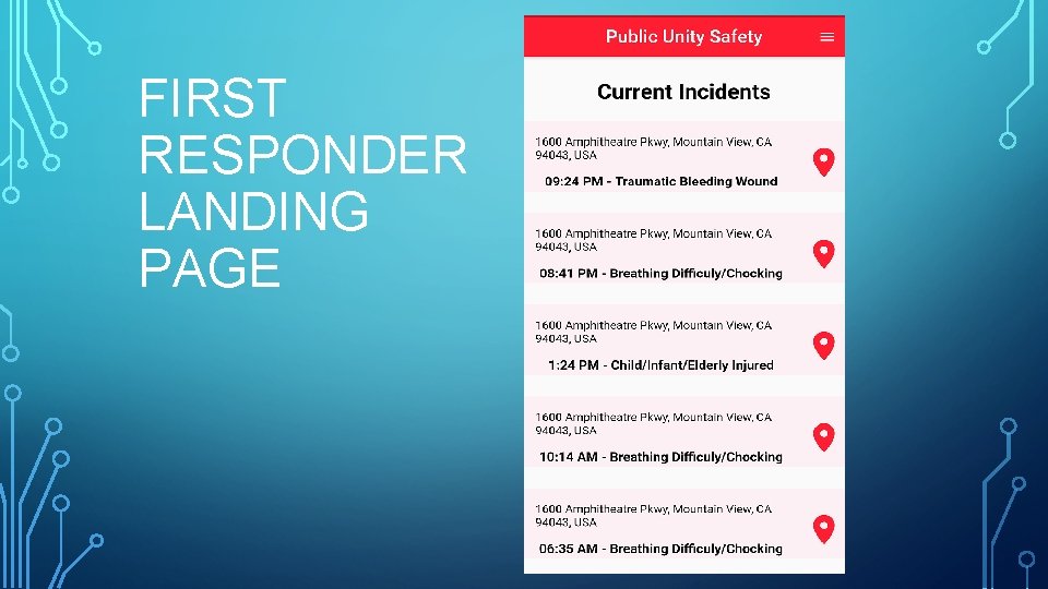 FIRST RESPONDER LANDING PAGE 
