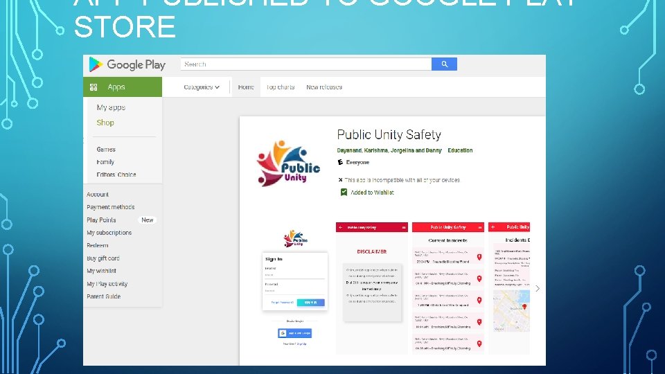 APP PUBLISHED TO GOOGLE PLAY STORE 