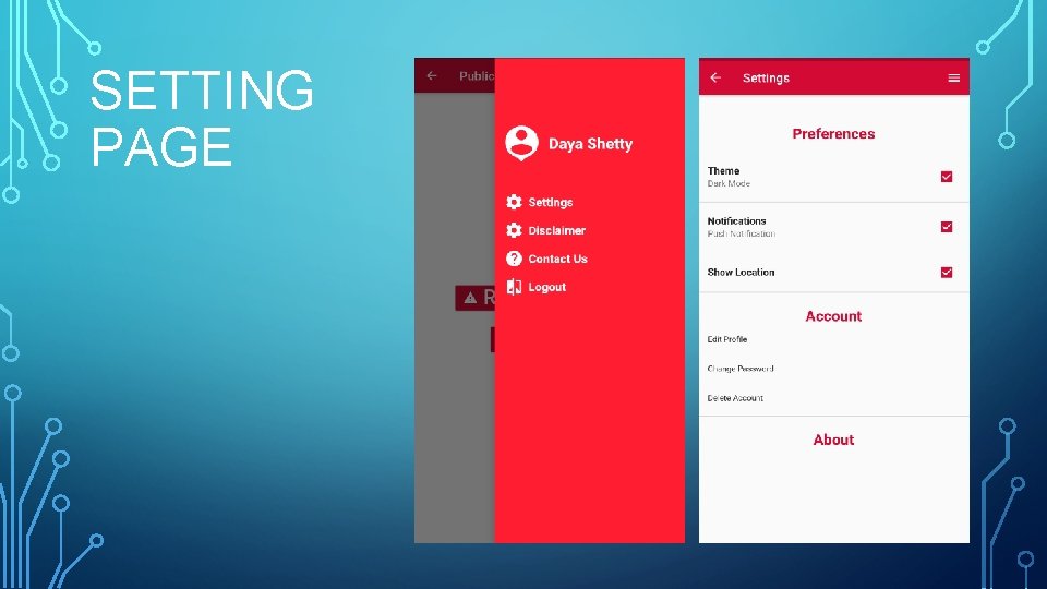 SETTING PAGE 