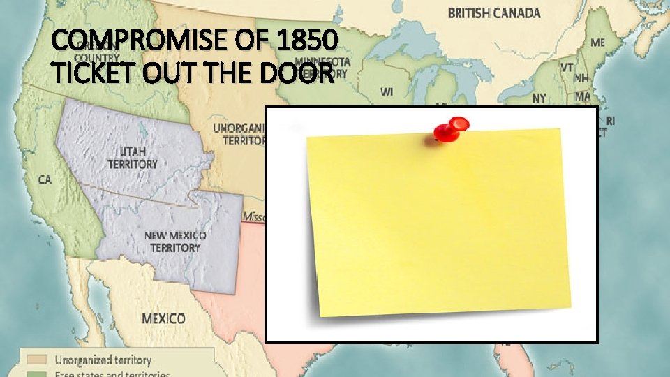 COMPROMISE OF 1850 TICKET OUT THE DOOR 