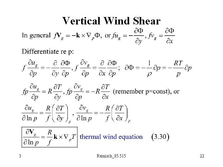 Vertical Wind Shear 3 Reinisch_85. 515 22 
