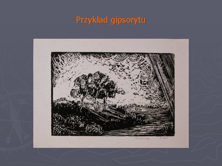 Przykład gipsorytu 