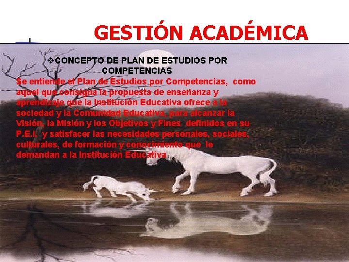 GESTIÓN ACADÉMICA v. CONCEPTO DE PLAN DE ESTUDIOS POR COMPETENCIAS Se entiende el Plan