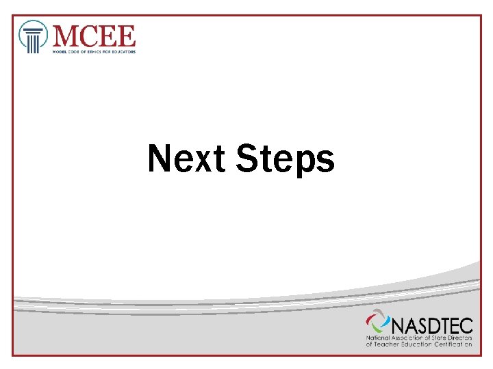 Next Steps 
