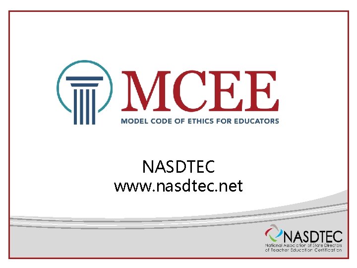 NASDTEC www. nasdtec. net 