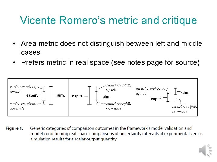 Vicente Romero’s metric and critique • Area metric does not distinguish between left and