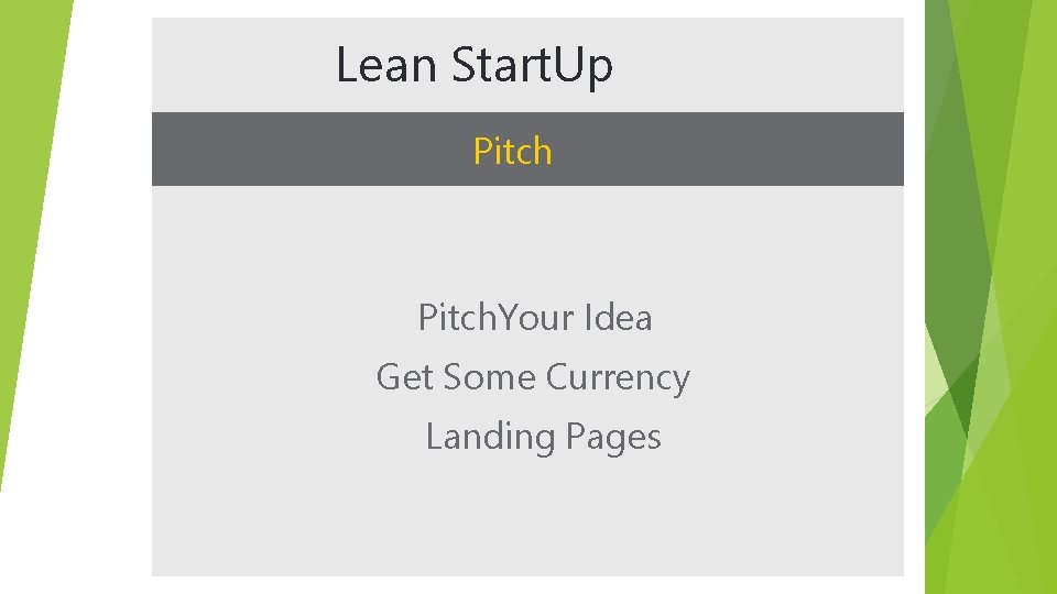 Lean Start. Up Pitch. Your Idea Get Some Currency Landing Pages 