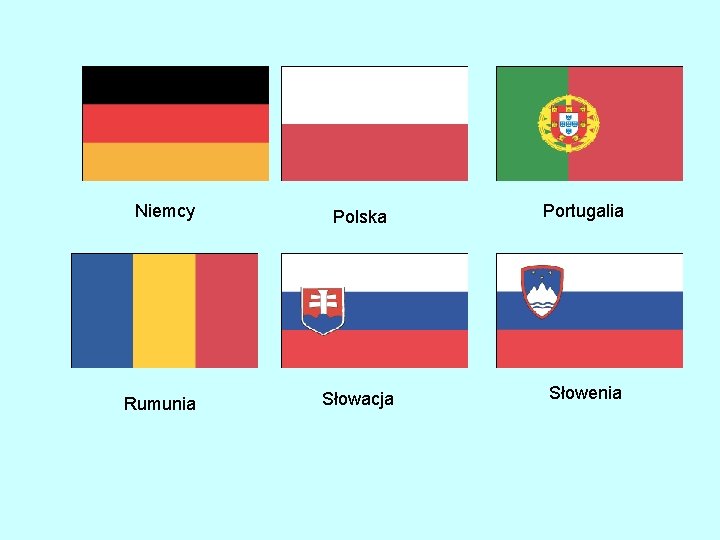 Niemcy Polska Portugalia Rumunia Słowacja Słowenia 