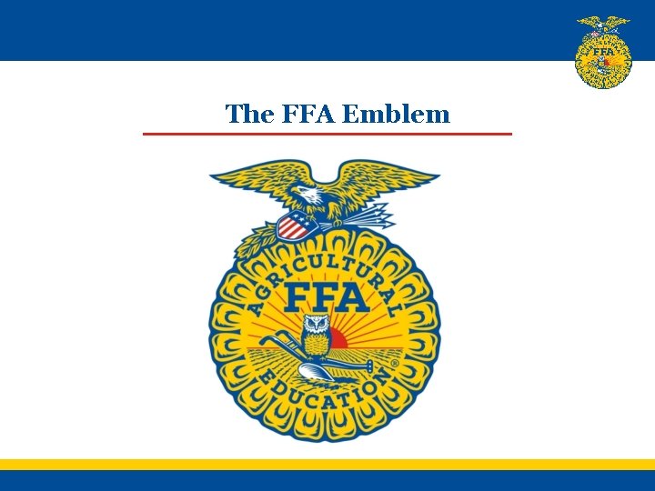 The FFA Emblem The FFA Emblem