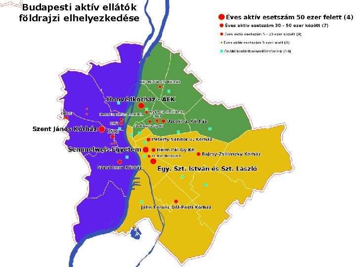 Budapesti aktív ellátók földrajzi elhelyezkedése 5 