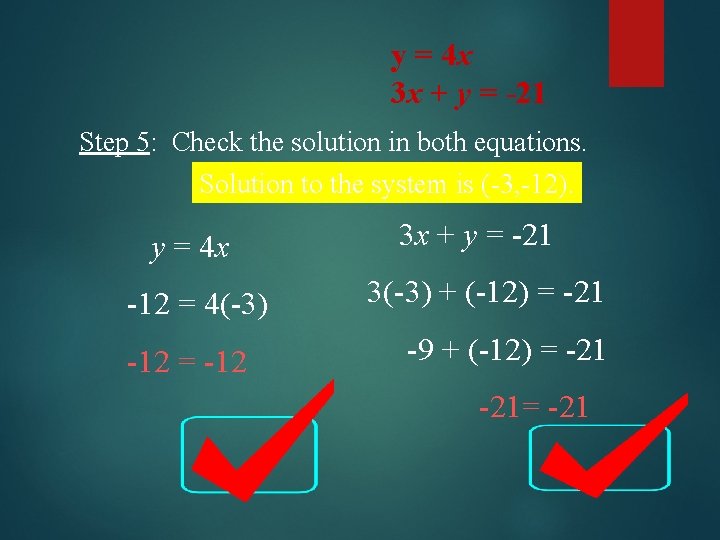 Solving Systems of Equations Using the Substitution Method
