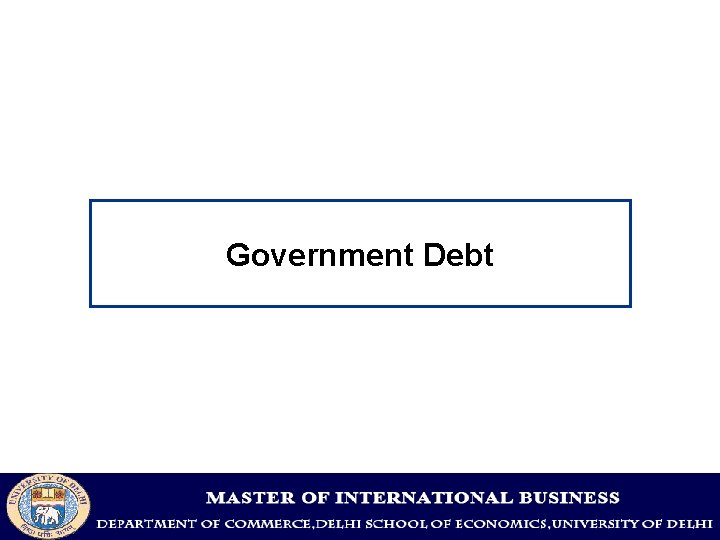 Government Debt 