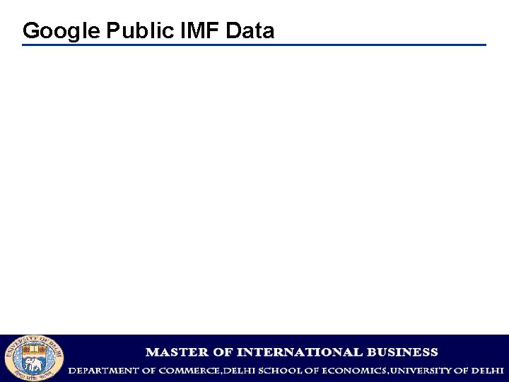 Google Public IMF Data -5 - 