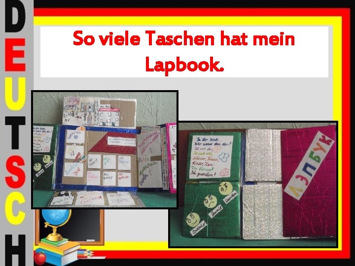 So viele Taschen hat mein Lapbook. 