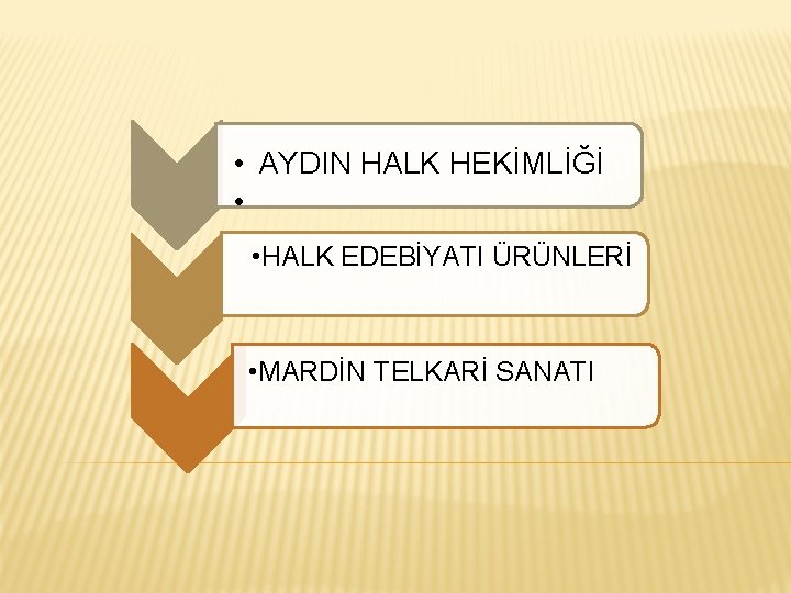  • AYDIN HALK HEKİMLİĞİ • • HALK EDEBİYATI ÜRÜNLERİ • MARDİN TELKARİ SANATI