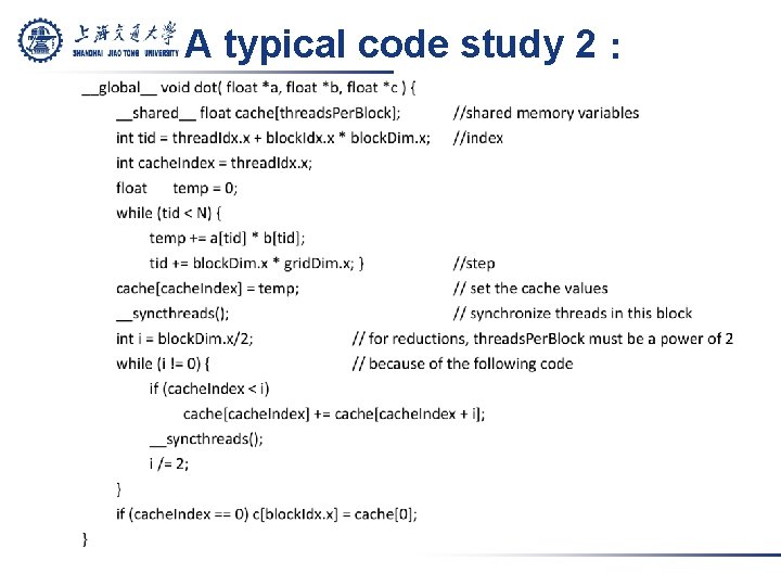A typical code study 2： 