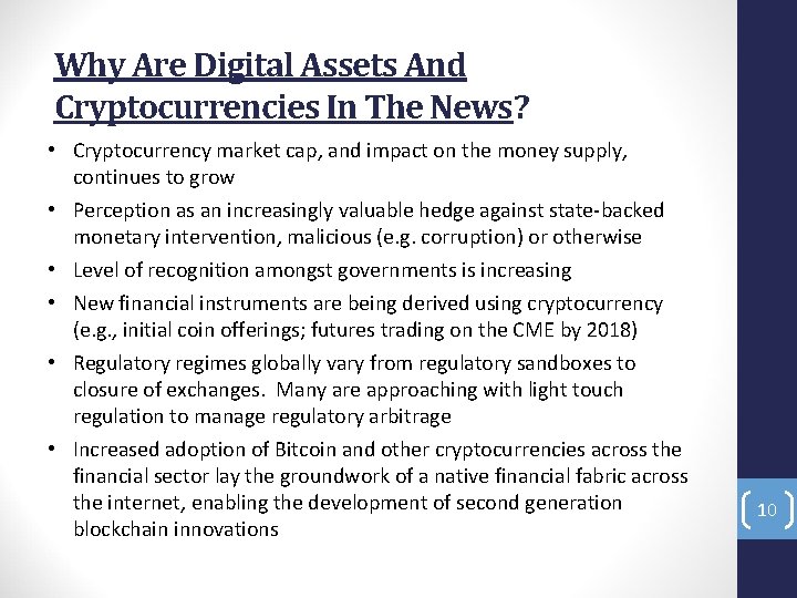 Why Are Digital Assets And Cryptocurrencies In The News? • Cryptocurrency market cap, and