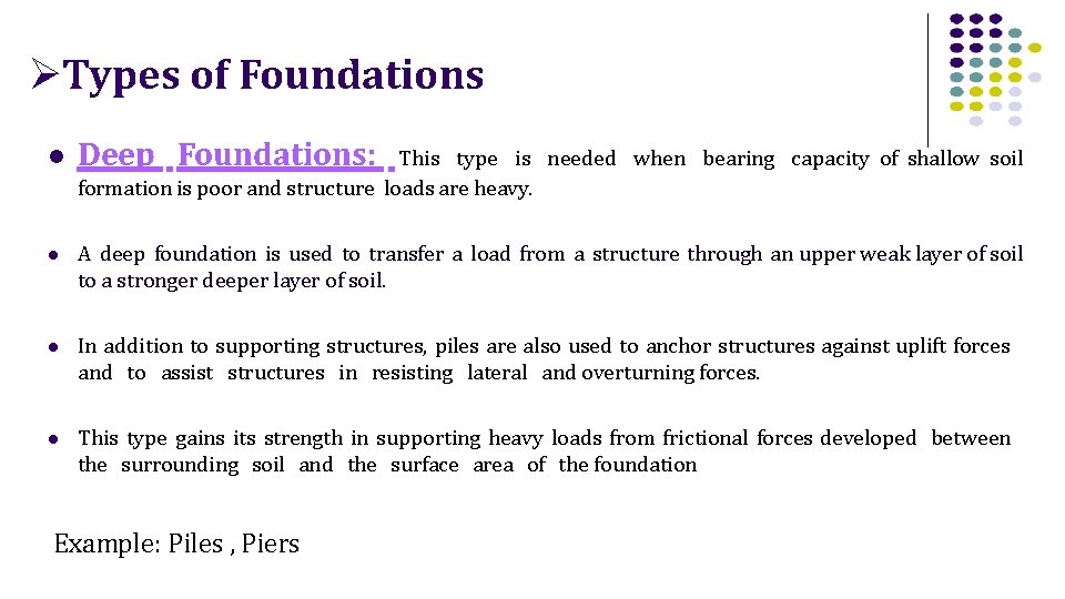 Foundations Definition Foundations Footings The structural member that