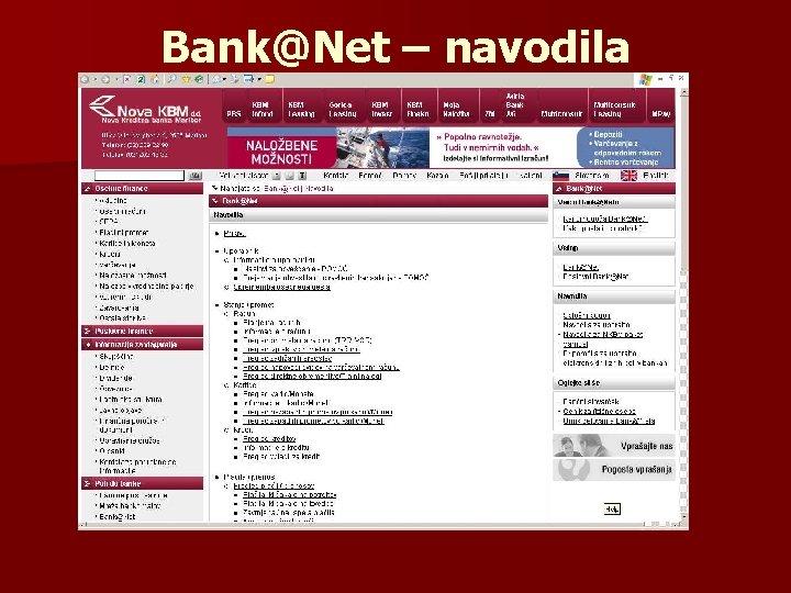 Bank@Net – navodila 