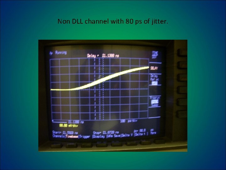 Non DLL channel with 80 ps of jitter. 