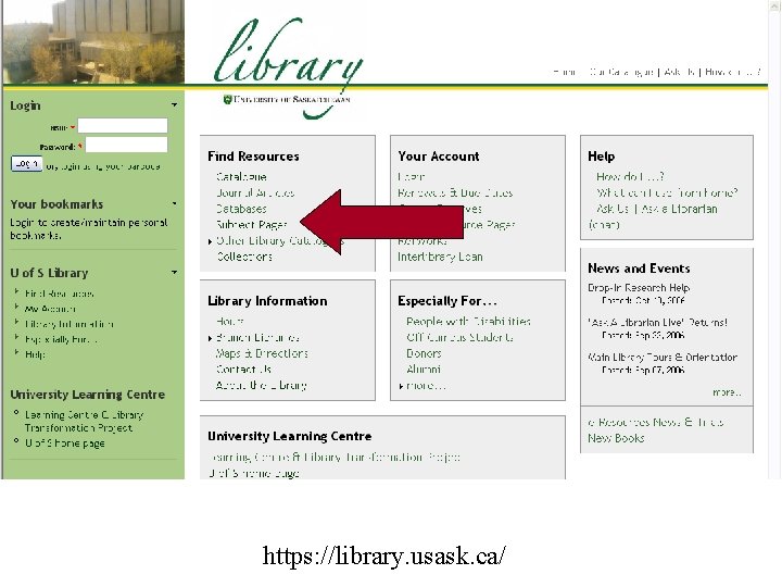 https: //library. usask. ca/ 