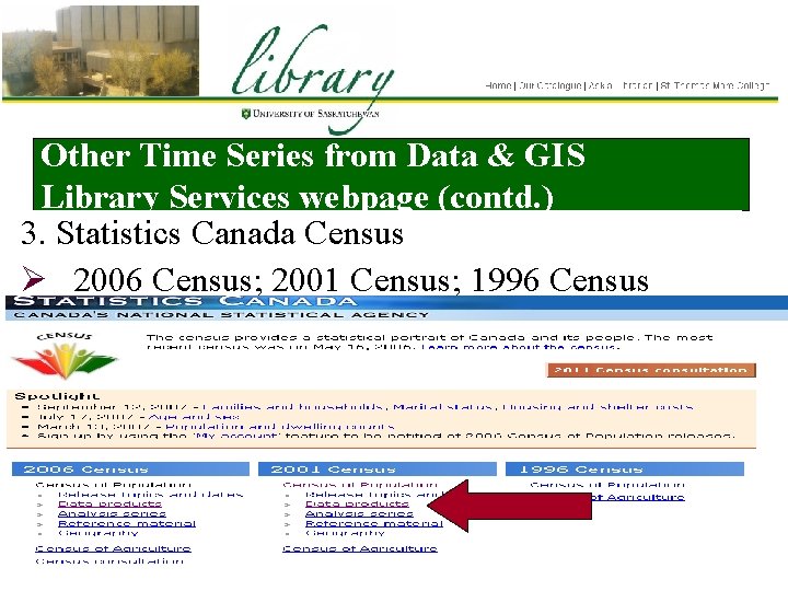 Other Time Series from Data & GIS Library Services webpage (contd. ) 3. Statistics