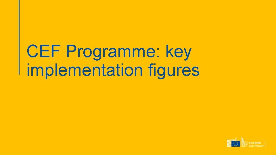 CEF Programme: key implementation figures 