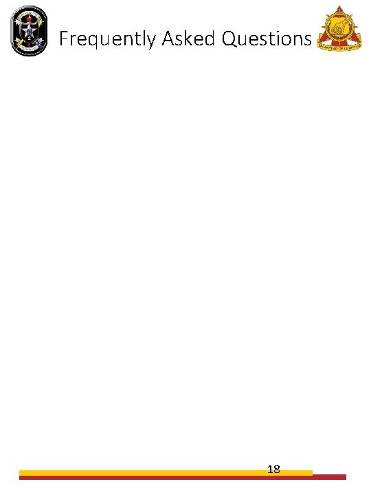 Frequently Asked Questions 18 