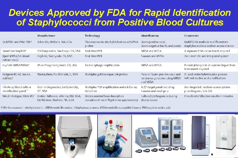 Devices Approved by FDA for Rapid Identification of Staphylococci from Positive Blood Cultures 